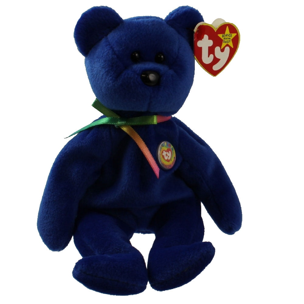 light blue beanie baby bear