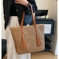thumbnail image 3 of HLSOHJP Slouchy Straw Beach Bag Women Cute Hobo Shoulder Bags Woven Satchel Crossbody Purse Summer Beach Bag Travel Tote Handbag, 3 of 7