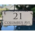 thumbnail image 4 of Beautifully Handcrafted and Customizable Slate Home Address Plaque (12"x6", 12"x8", 16"x10" or 18"x8”) Improve the curb appeal of your property with this bespoke house sign., 4 of 6