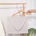 thumbnail image 5 of Triangle Hanger Storage Bag with Handles, Large Capacity Clothes Hanger Organizer Bag for Space Saving，Grey, 5 of 5