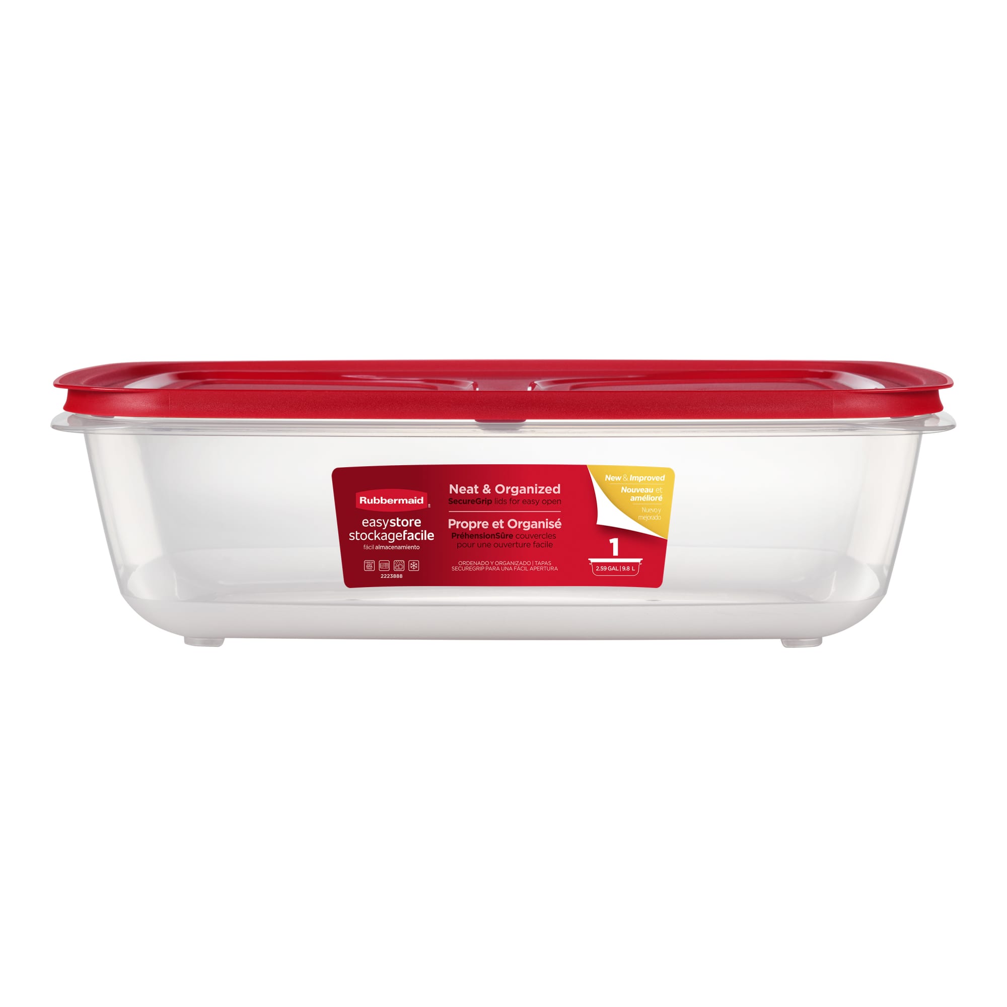 Rubbermaid EasyStore 2.5-Gallon Rectangle Container with Lid photo 7
