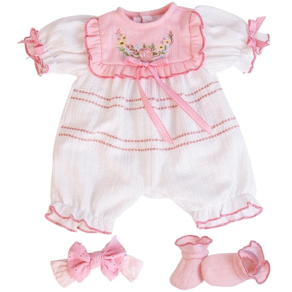 Set de ropa para muñecas Aori Reborn Baby Dolls de 20 a 22 pulgadas, color rosa