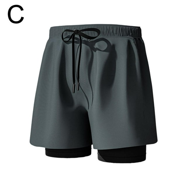 Maillot de Bain avec Doublure de Compression Extensible pour Hommes Séchage Rapide 2