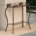 thumbnail image 6 of International Caravan Santa Fe Iron Potting Bench in Matte Brown, 6 of 7