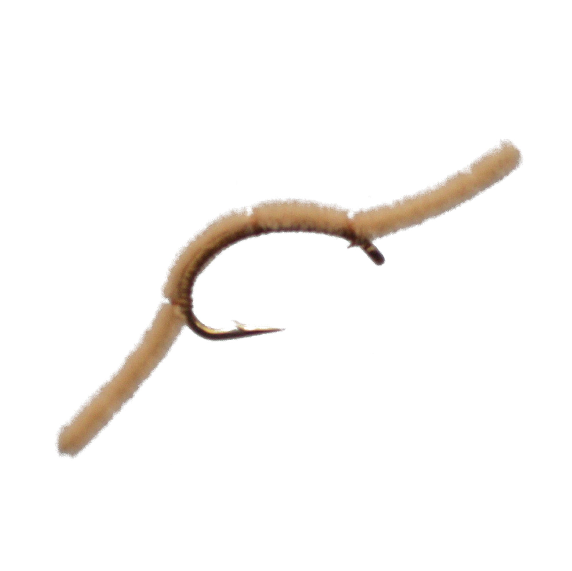 Cortland Fairplay Tan San Juan Worm, Size 10, 4 Pack, 709416