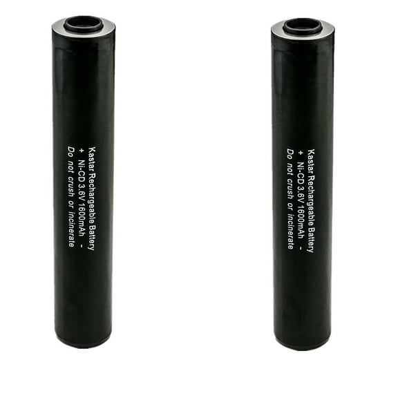 Kastar 2-Pack Ni-CD 3.6V 1800mAh Battery Replacement for Streamlight 75810, 75812, 75813, 76000, 76001, 76002, 76014, 76021, 76022, 76024, 76300, 76301, 76302, 76303, 76304, 76305, 76306, 76307, 76308