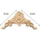 thumbnail image 3 of Tallas clásicas de madera en forma de rosa, decoraciones para muebles sin pintar, apliques ecológicos de madera de caucho duradero con patrones 3D para proyectos creativos de bricolaje, 3 of 5