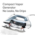 thumbnail image 2 of Plancha de vapor compacta y confiable Velocity 180IR patentada con generador de vapor y tecnología antigoteo. Perfecta para ropa, costura, acolchado y manualidades. Suela de cerámica y planchado a va, 2 of 5
