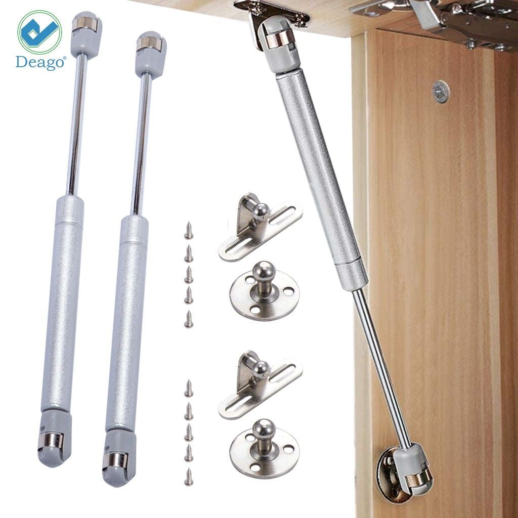 Hydraulic Gas Strut Lift Support Kitchen Door Cabinet Spring N Hinge Brass L8G2 