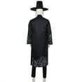 thumbnail image 5 of ZTACE POP Singer Stars Costumes - Saija Boys Grim Reaper Black Outfit, Men Cosplay Bodysuits, Halloween Fancy Dress Costume - Black, XXXL, 5 of 7