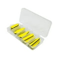 thumbnail image 2 of 15x Fly Tying Foam Bodies Diy Fishing señuelos profesionales cebos livianos altos Negro amarillo, 2 of 8