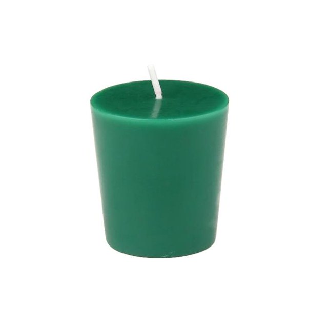 Bougies Votives, Vert Chasseur - 12 Pcs par Boîte