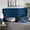 Blue, variant on Baxton Studio Emile Modern and Contemporary Navy Blue Velvet Fabric Upholstered and Dark Brown Finished Wood, Full Size Headboard