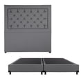 thumbnail image 1 of Box Base Cama King Size + Cabecera Mary Gris, 1 of 7