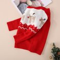thumbnail image 4 of Toddle Baby Girl Boy Christmas Outfit Baby Girl Boy Christmas Sweater Sweatshirt Warm Crewneck Winter Clothes 2-7T, 4 of 8