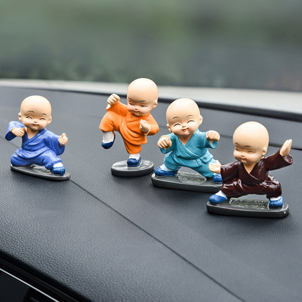 Cute Small Kung Fu Monks Cartoon Figure Decoration for Car Home Crafts  Shaolin boxing | Walmart Canada