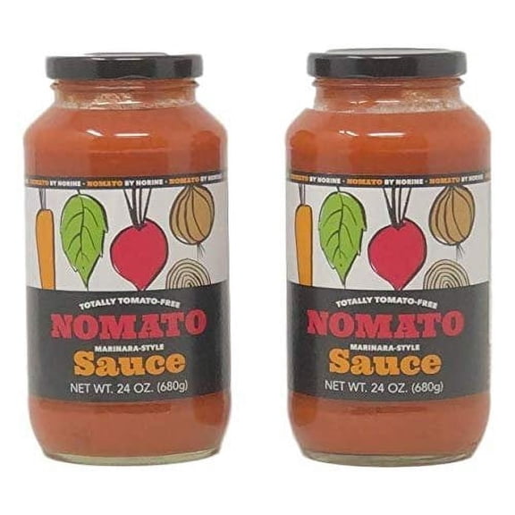 Nomato- The Original Tomato Free Marinara Sauce - Pasta Sauce Pack of 2 24 oz jars