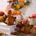 thumbnail image 4 of Décoration de Table de l'Action de Grâce, Couple de Dinde en Peluche, 2 Pcs, Kit d'Automne pour la Récolte, Décorations Intérieures et Extérieures pour la Maison, 4 of 11