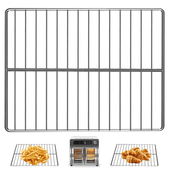GWY 12.5"×11.5" Stainless Steel Grill Rack for 26 QT Air Fryer, Silver, 1-Pack