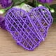 thumbnail image 3 of 6 bolas de ratán decorativas en forma de corazón para decorar bodas y fiestas (morado), 3 of 10