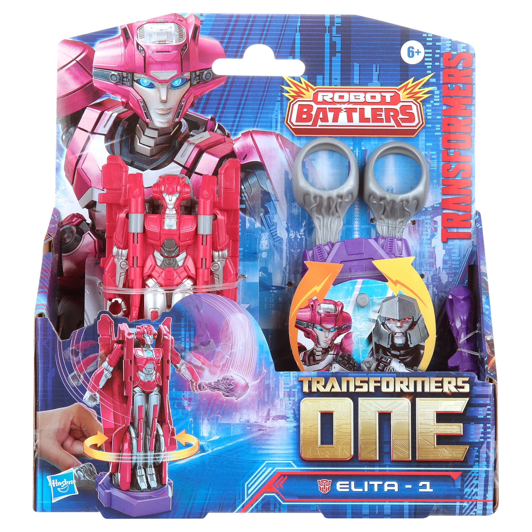 Transformers One Robot Battlers Elita-1, 4.5" Action Figures for Kids Age 6+