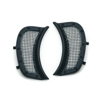 Kuryakyn Mesh Headlight Vent Accents for Road Glide, Satin Black