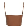 thumbnail image 5 of Sngxgn V Neck Tank Top Women Cami Top Camisole Blouse(Brown,S), 5 of 7