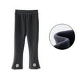 thumbnail image 2 of Esaierr Toddler Girls Flare Pants Kids Baby Leggings Bell Bottoms Fall Winter Solid Colour Trousers for 1-9Y, 2 of 5
