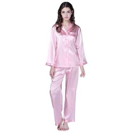 

Richie House Women s Satin Two-piece Sleepwear Set RHW2742