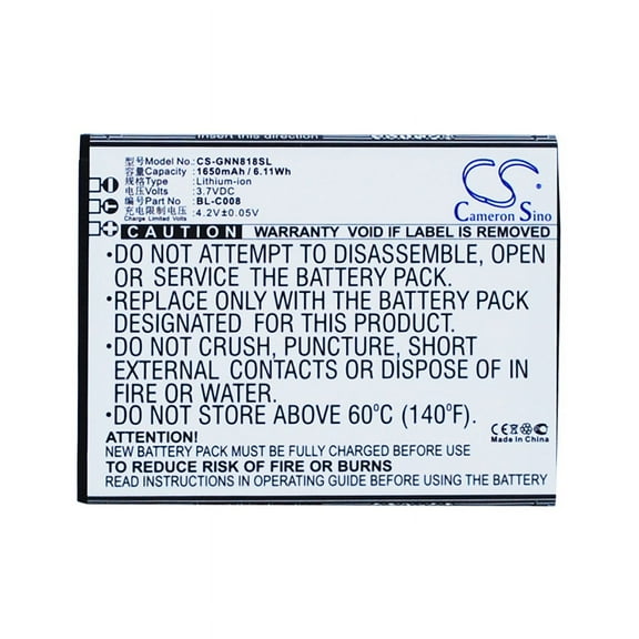 1650mAh BL-C008 Battery for GIONEE GN705T GN818T GN705W