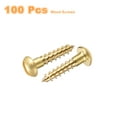 thumbnail image 3 of Wood Screws M4 x 16mm Slotted Round Head Copper Self-Tapping Screw 100 Pcs, 3 of 7