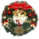 thumbnail image 1 of Guirnalda de Navidad Feliz Navidad Adorno de puerta delantera Pared Guirnalda de pino artificial para decoración de fiesta de Navidad 30 CM Namotu HMFJ090, 1 of 7