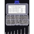 thumbnail image 3 of 168 800pcs Surtido de pequeños tornillos autorroscantes M2 Tornillos para madera de cabeza plana Phillips avellanados (M2-4mm 5mm 6mm 8mm 10mm 12mm 16mm 20mm) JAMW Sencillez, 3 of 5