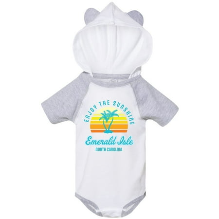 

Inktastic Summer Enjoy the Sunshine Emerald Isle North Carolina Blue Gift Baby Boy or Baby Girl Bodysuit