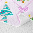 thumbnail image 5 of Manfei Cartoon Animals Quilt Full,Christmas Winter Festive Full Bedspread Sets,3-Piece,1 Coverlet and 2 Pillowcases, 5 of 7