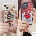 thumbnail image 2 of Funda Para Samsung Galaxy A14 A34 A54 A03S A10S A13 A20S A21S A22 A23 A31 A32 A33 A50S A30S A51 A52S A53 A70 A71 A72 A73 5G 4G Oval Big Eye Suave Teléfono Motivo Lindo Chocolate Bean, 2 of 4