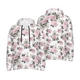 thumbnail image 6 of Bingfone Rose Flowers Men's Drawstring Hoodie Long Sleeve Pocket Sweatshirts-Medium, 6 of 6