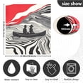thumbnail image 5 of Yayeee Magnetic Dishwasher Cover for The Front Decoration Home Kitchen Machine Sticker Protector, Black Illusionary Boat, 5 of 6