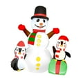 thumbnail image 4 of Lipstore Christmas Inflatable Snowman Giant Snow Man Props Xmas Inflatable Decoration, 4 of 8