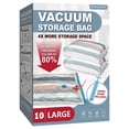 thumbnail image 1 of Bolsas de almacenamiento al vacío Roomimaster 10 grandes con bomba manual, 1 of 7