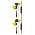 thumbnail image 2 of Wisewang Phone Music Wired In-ear Headphone Wire Control Cellphone 3.5mm Plug Earbuds Yellow 2Set, 2 of 6