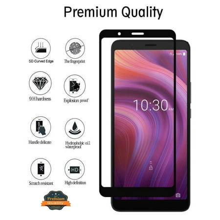 for OnePlus Nord N200 5G Screen Protector Full Cover Tempered Glass [Edge to Edge Coverage] Durable Protection Glass Cover ,Xpm Screen Protector [Clear Black]
