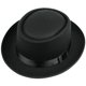 thumbnail image 1 of Sombrero retro de caballero negro con parte superior plana, sombrero plano pequeño de regalo, sombrero de moda de primavera y otoño para hombres y mujeres, tendencia, 1 of 1