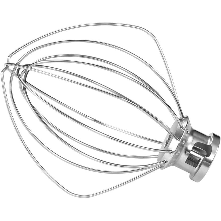 6-Wire Whip Attachment Fits KitchenAid Tilt-Head Stand Mixer Replace K45WW,  Stainless Steel, Egg Heavy Cream Beater, Cakes Mayonnaise Whisk
