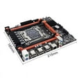 thumbnail image 2 of X99E Motherboard+E5 2666 V3 CPU Dual Channel Supports 4XDDR4 RECC RAM PCIE X16 NVMe Gigabit LAN Card Desktop Motherboard, 2 of 10