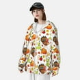 thumbnail image 3 of Kdxio Thanksgiving Turkey Print Women Men Sun Protection UPF 50+ Jackets Zip Up Long Sleeve Hoodie Hiking Lightweight with Pockets, 3 of 7