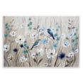 thumbnail image 3 of Stupell Industries Birds Floral Meadow Blue White Blossoms , 15 x 10, Design by Nan, 3 of 5
