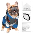 thumbnail image 3 of Balery Shark With Sunglasses and Lobste Sudadera con Capucha para Perros Pequeños – Ropa para Mascotas, Disfraz para Perros y Gatos, Ideal para Fiestas y Cosplay-Large, 3 of 7