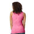 thumbnail image 5 of Gildan Softstyle Women’s Tank Top, Comfortable Semi Fit - 100 Cotton, Azalea, Sizes S-2XL, 5 of 5