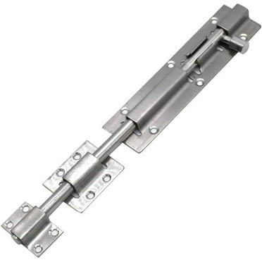 10 Inch Heavy-Duty Thickened Stainless Steel Door Barrel Bolt Sliding Lock Latch Hardware for Garden Gate Shed Door Window Silvery10inch